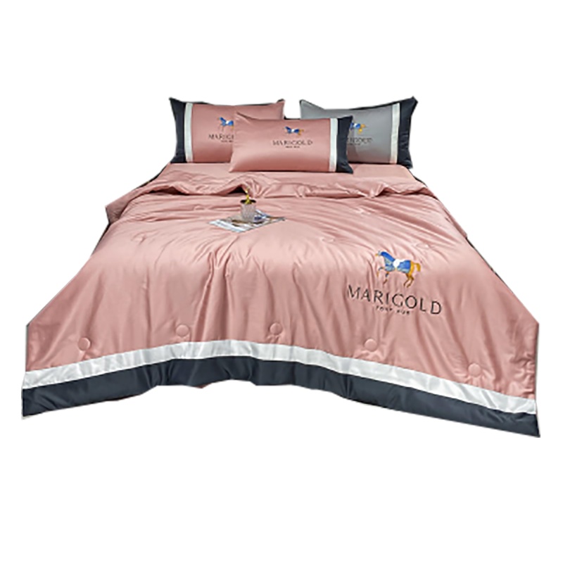 花花公子(PLAYBOY) 夏凉被夏季空调被薄款夏被四件套夏天单双人可水洗冰丝薄被子