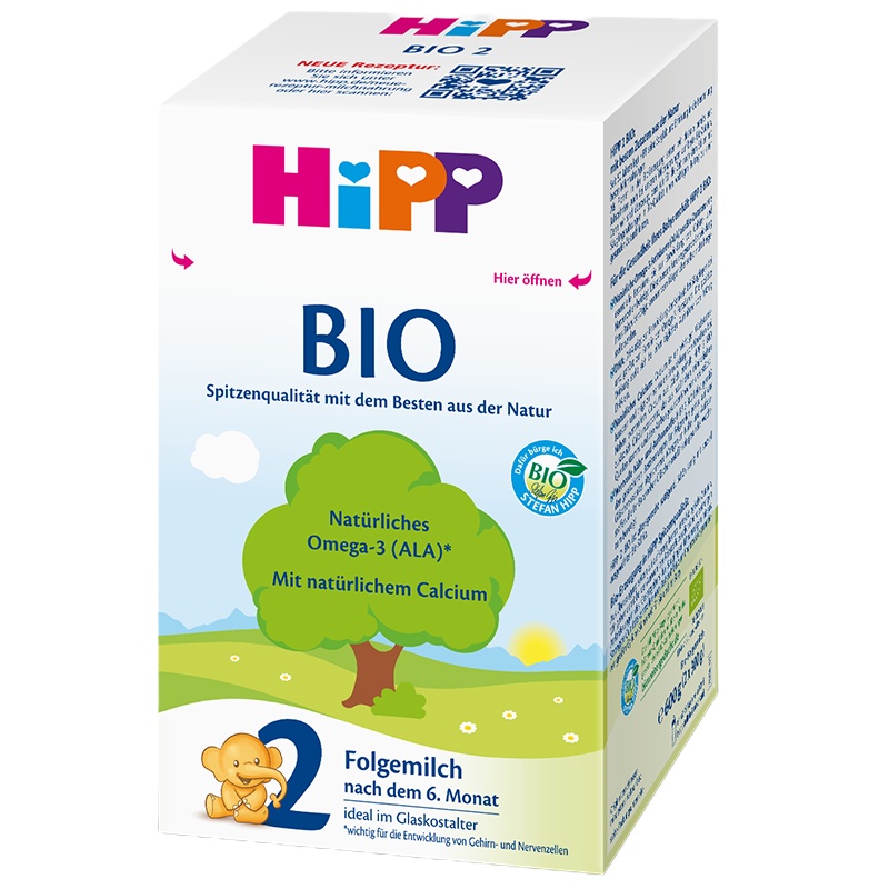 HiPP 德国喜宝 婴儿配方奶粉 有机 2段 (6-10月) 600g/盒