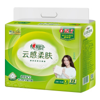 心相印云感柔肤无香抽纸压花面巾纸3层88抽8包/提