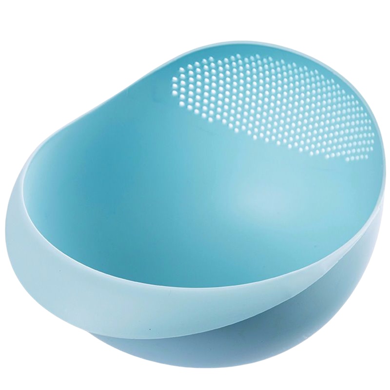 [1个装]淘米器 洗米筛漏塑料洗菜盆沥水篮厨房菜篮子家用水果盘洗菜篮神器-颜色随机