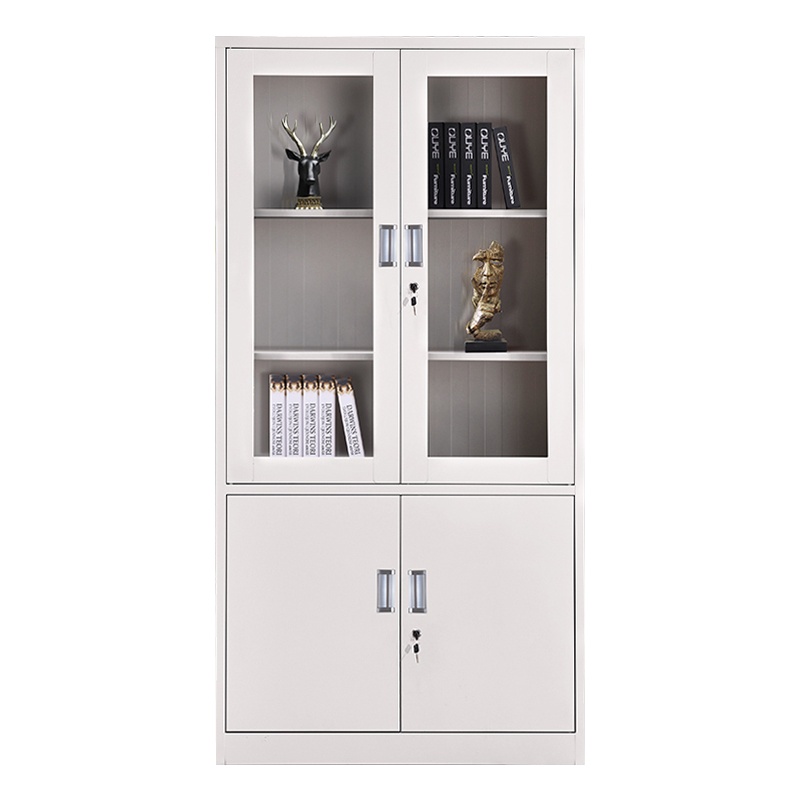 汉诺鑫威钢制办公文件柜铁皮柜矮柜资料密码带锁凭证档案员工储物更衣柜子大器文件柜