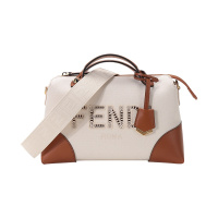 FENDI 女士 BY THE WAY系列织物配皮手提单肩斜挎包8BL146 AF2L