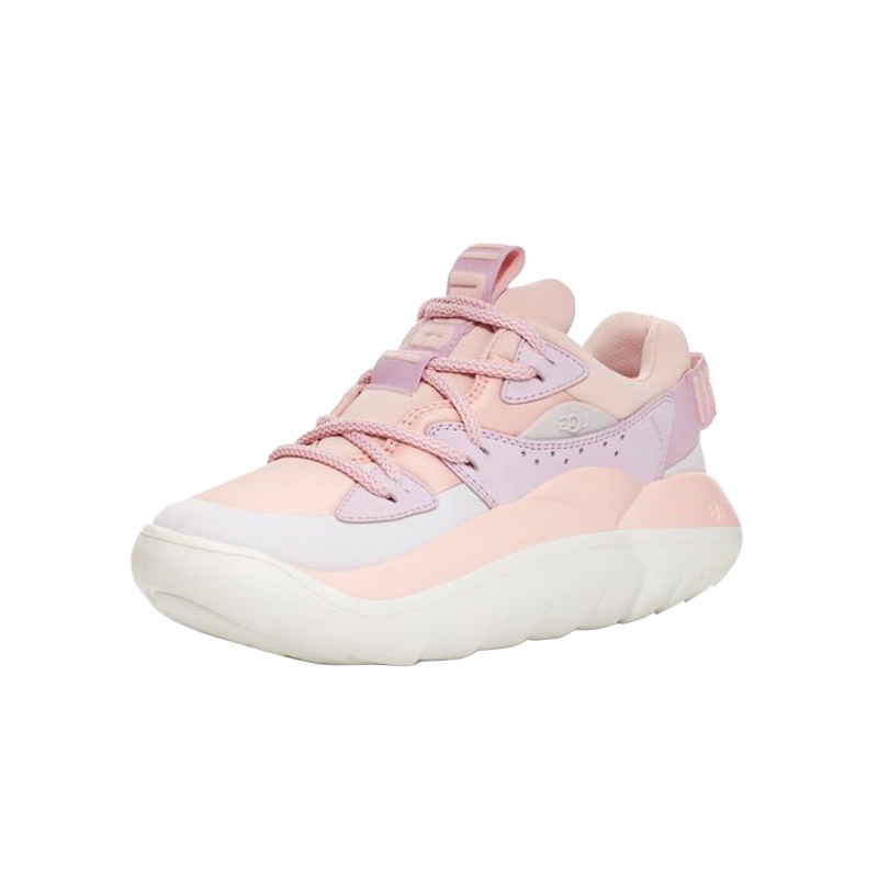 UGG 2021秋冬新款女士单鞋透气拼色系带厚底老爹运动鞋 1123715