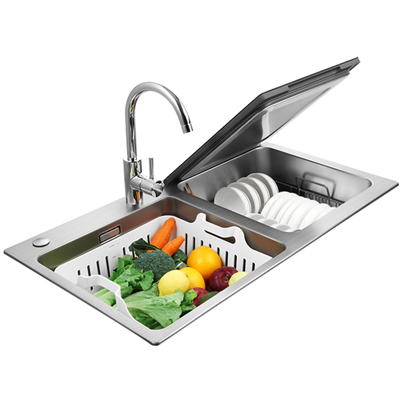 方太(FOTILE)水槽洗碗机家用嵌入式超声波洗果蔬杀菌三合一 2-6口之家 30余件餐具JBSD2T-X1S(右款)