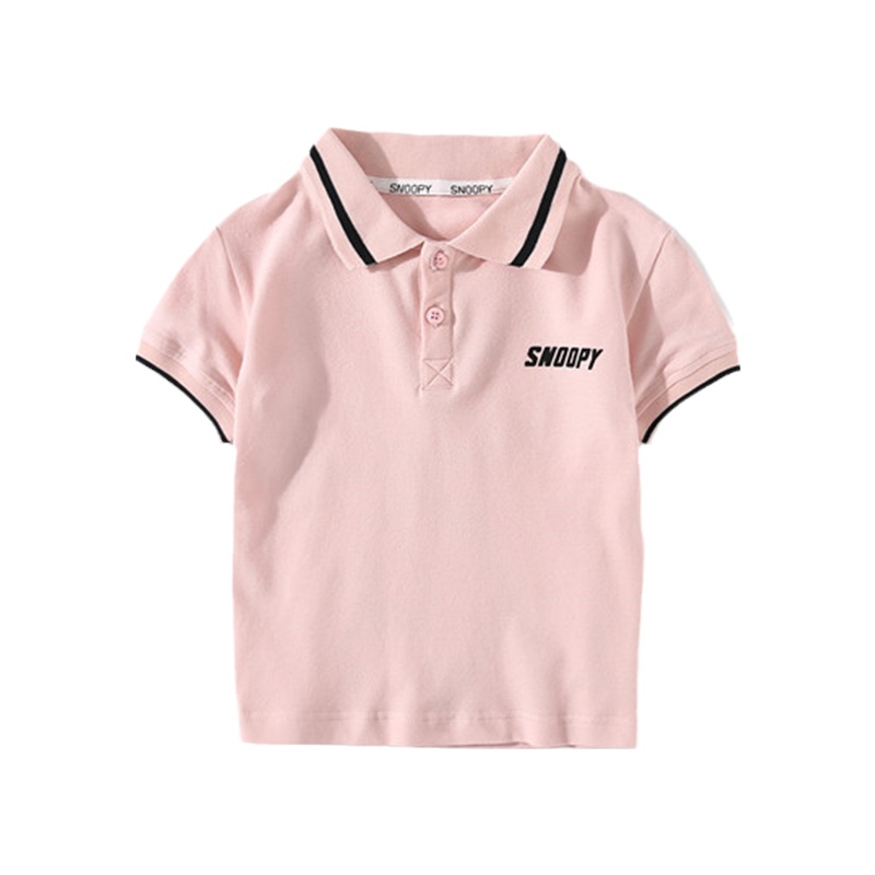 史努比儿童POLO衫女童短袖T恤男童短袖上衣夏季打底衫