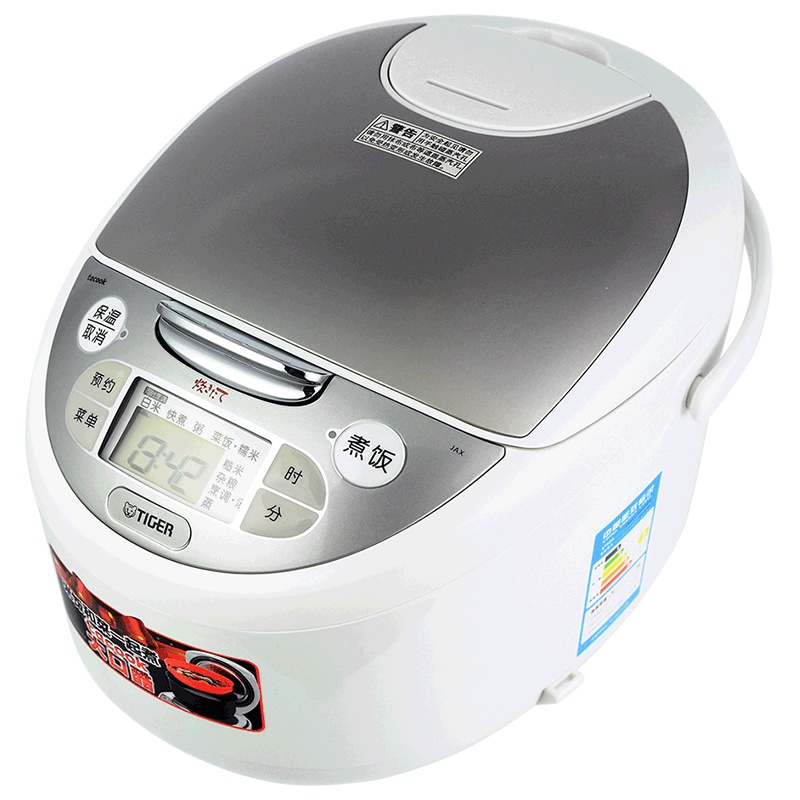 虎牌(tiger)电饭煲JAX-B18C 5L 智能微电脑 远红外涂层 预约定时多功能电饭锅 三维立体加热