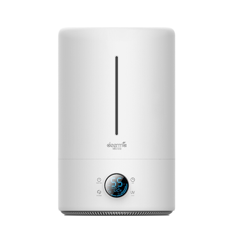 德尔玛(Deerma)加湿器 DEM-F628S 5L大容量 UV小夜灯 智能恒湿 数码屏幕显示 家用办公