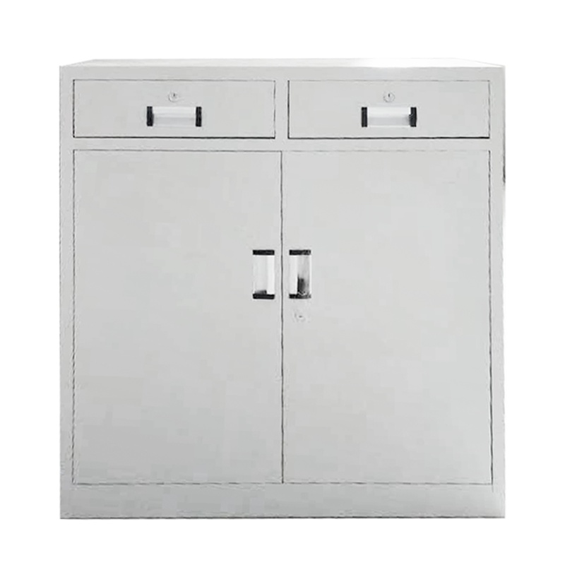 钜晟 文件柜铁皮柜办公文件资料储存柜钢制 中二斗文件柜下节 JS029