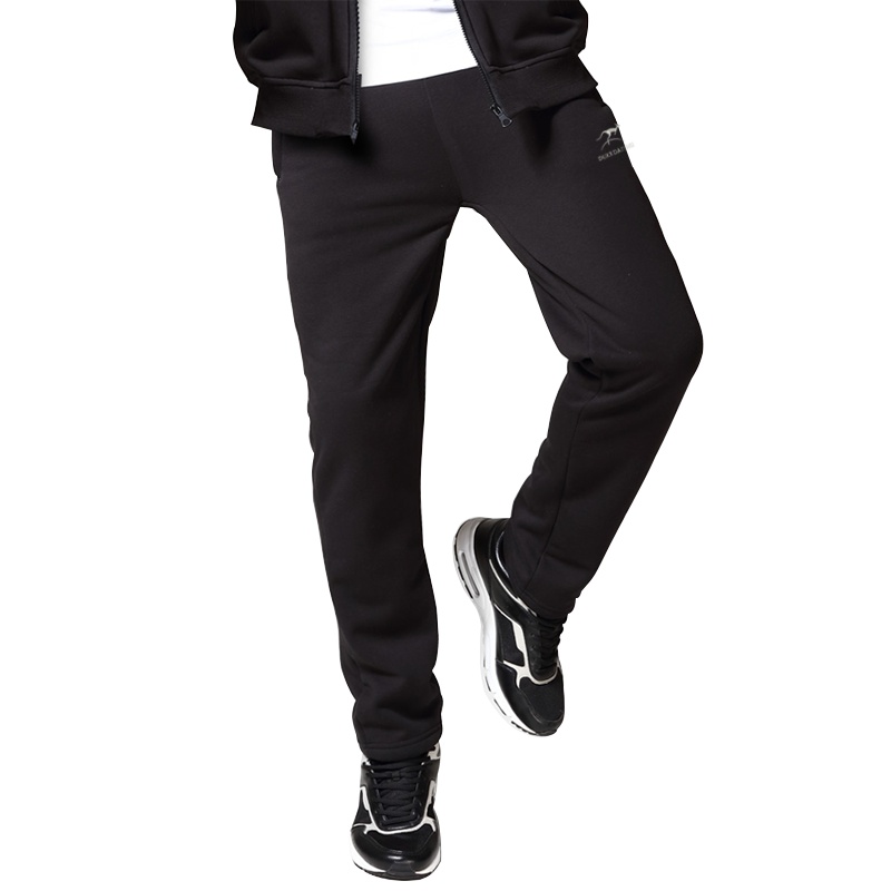 杜克袋鼠 冬季新品男士休闲长裤加绒 宽松大码休闲裤 纯色运动裤 男士冬裤加绒纯色冬裤