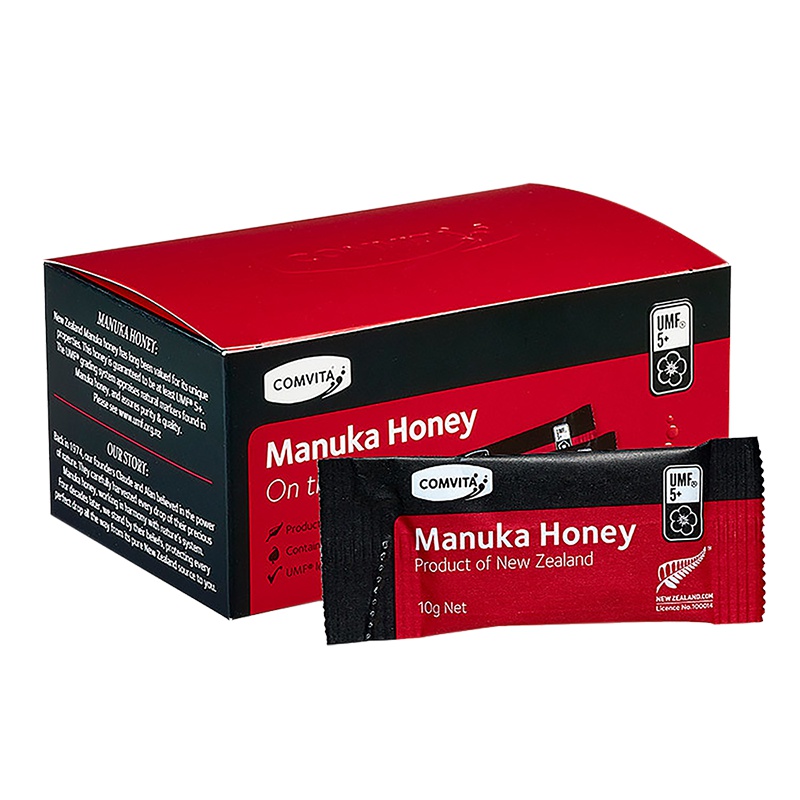 康维他(COMVITA)麦卢卡UFM5+便携装蜂蜜10g*12条装 新西兰原装进口