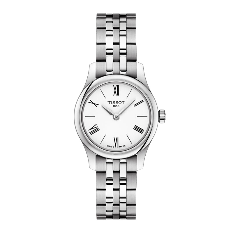 天梭(TISSOT)俊雅系列时尚钢带石英女士手表T063.009.11.018.00
