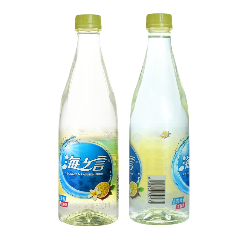 统一 海之言 百香果口味 500ml*15瓶/箱 整箱装 地中海海盐+百香果