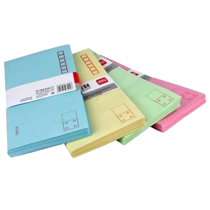 得力(deli)3424彩色信封5号(20个/包)(价格为单包价格,起订量10包,不足起订量不发货)