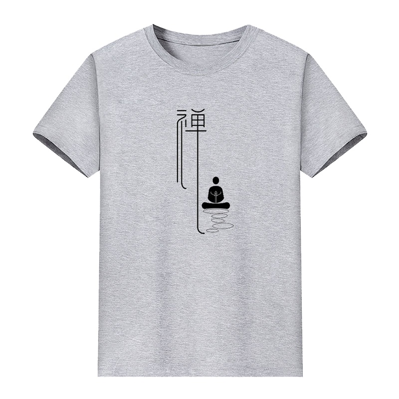 鸭鸭(yaya)夏季男士短袖T恤2021年新款大码宽松打底印花休闲潮流百搭圆领