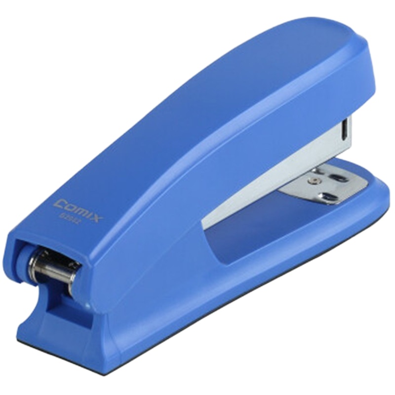 齐心 B2982 舒适防滑订书机 12# 蓝 (单位: 个)