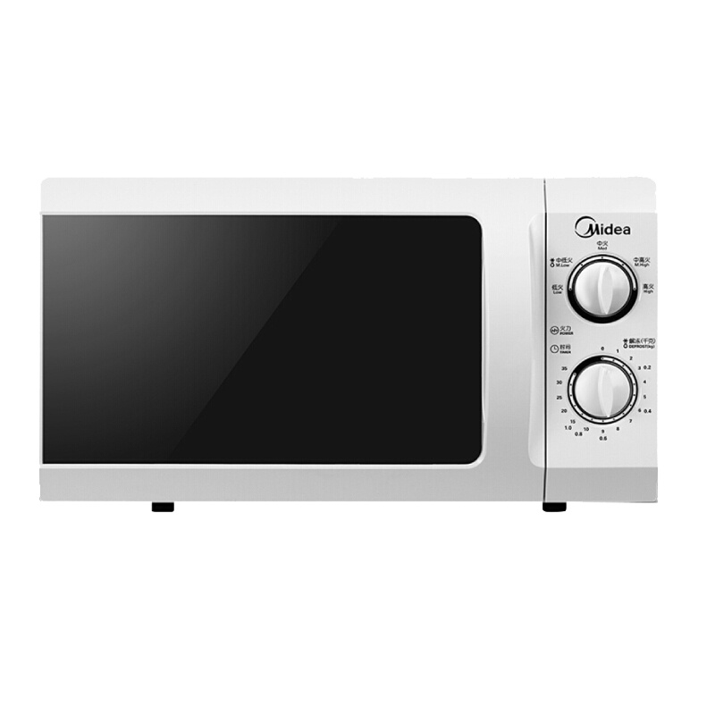 美的(Midea) 微波炉 M1-211A白色 机械版 转盘加热 经典实用 定时功能 旋钮式微波炉