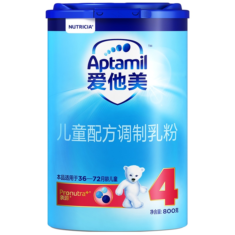爱他美儿童配方调制乳粉4段 800g