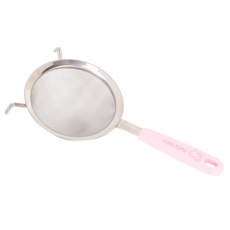 学厨 烘培工具 HELLO KITTY(凯蒂猫)正版授权14cm不锈钢手持面粉筛过滤筛厨房工具KT7008