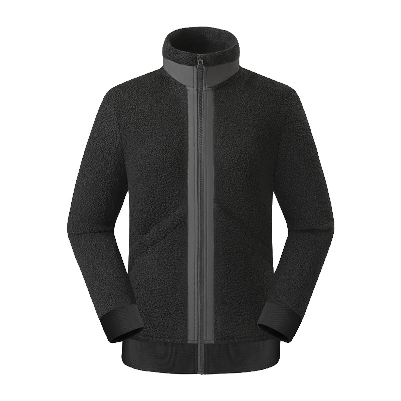 三极户外(Tripolar) TP8362 秋季新款户外服男女时尚防风保暖长绒休闲外套潮抓绒衣立领开衫