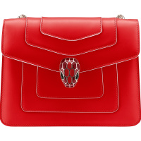 BVLGARI/宝格丽 SERPENTI FOREVER 单肩包 289196 胭脂色
