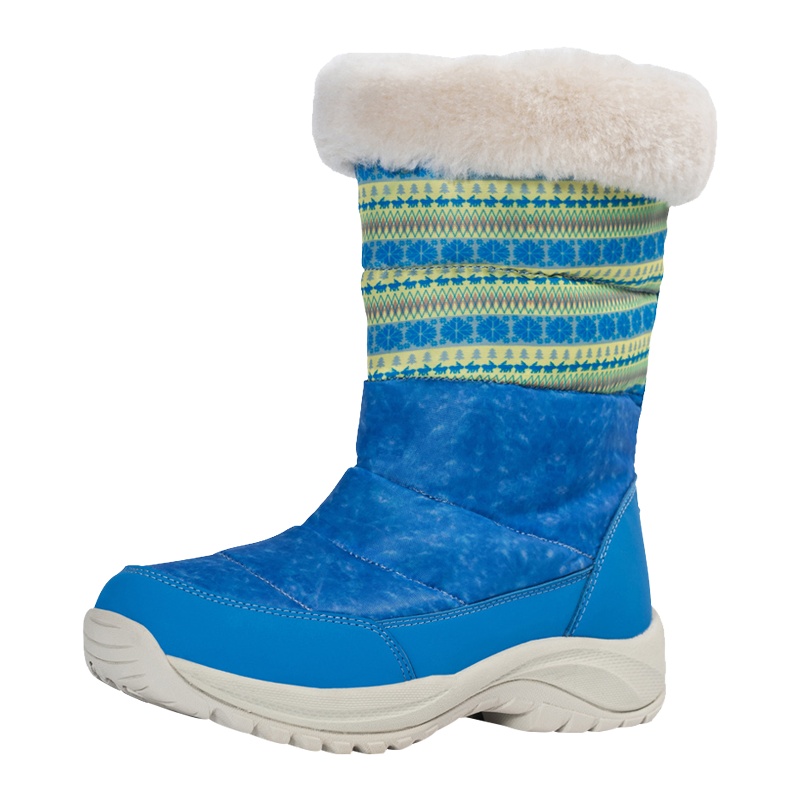 NTN韩版户外冬季俄罗斯羽绒加绒东北防水女士情侣滑雪地鞋棉靴子