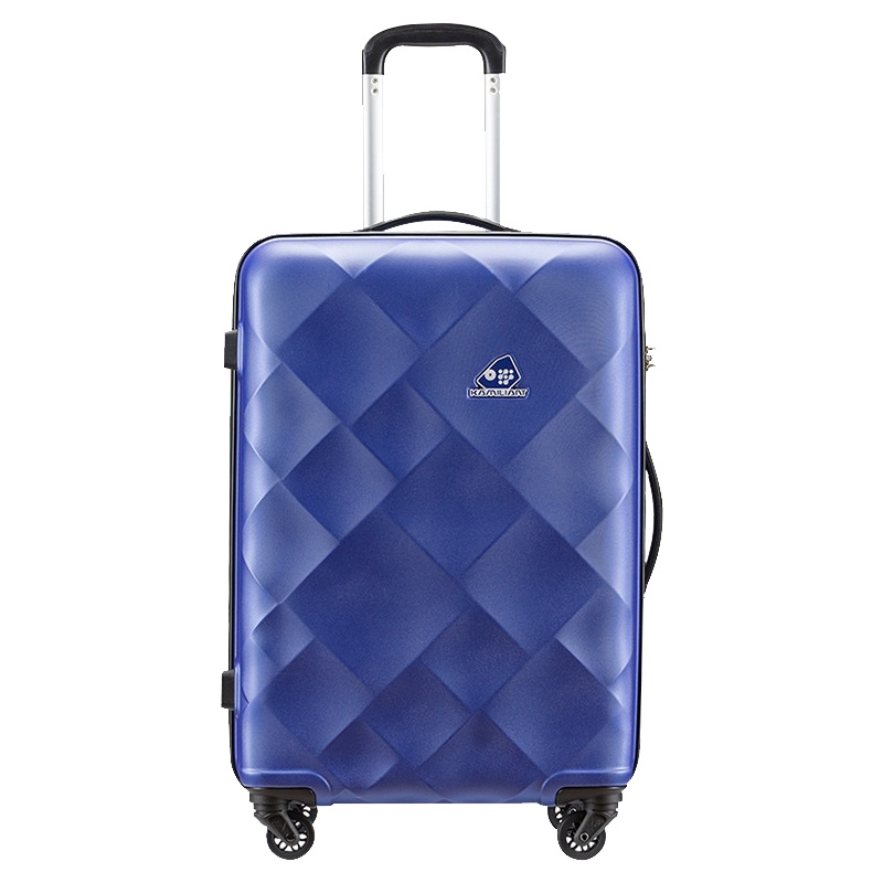 新秀丽旗下 卡米龙拉杆箱密码锁 纯色立体钻石图案20英寸行李箱男 24英寸万向轮拉杆箱ABS材质登机箱女 DU1
