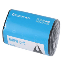 Zs-齐心L108加厚背心型垃圾袋50个装45*60cm黑色/卷