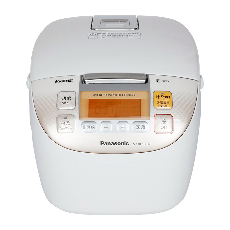 松下 (Panasonic) 4.2L微电脑电饭煲 电饭锅 备长炭厚锅 智能烹饪 可预约 SR-DE156-N(白色)
