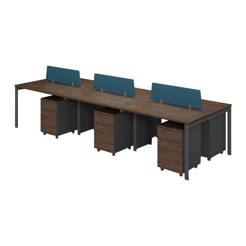 科朔 办公桌职员桌员工桌简约写字台六人人屏风办公桌3.6米 KSB3686T