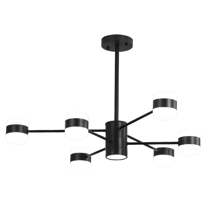 Grevol灯具客厅灯吊灯LED餐厅吊灯创意吧台北欧风网红吊灯卧室灯书房灯饰 8头三色光