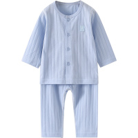 童泰夏季3月-3岁婴幼儿男女宝宝衣服休闲纯棉对开内衣套装