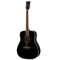 YAMAHA雅马哈FG820BL单板民谣吉它木吉他jita桃花芯背侧板41英寸黑色亮光