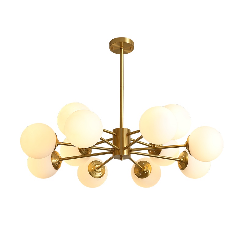 北欧灯具现代简约客厅灯吊灯全屋三室两厅卧室灯吸顶灯家用大气餐厅灯套餐组合全铜创意魔豆吊灯ins风格分子灯轻奢灯饰网红新款