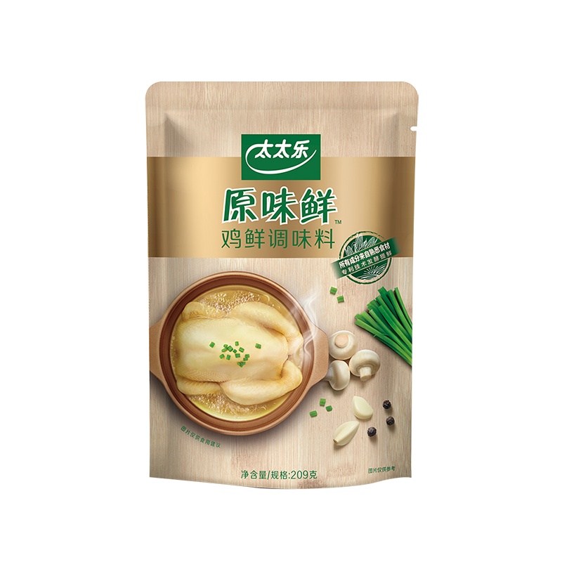 太太乐 鸡精 原味鲜鸡鲜调味料209g不添加味精、防腐剂 雀巢出品