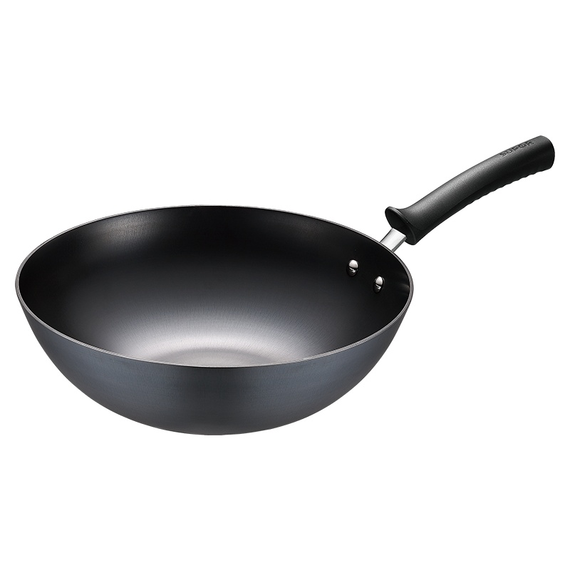 苏泊尔臻铁真不锈铸铁炒锅.钢玻盖30cm