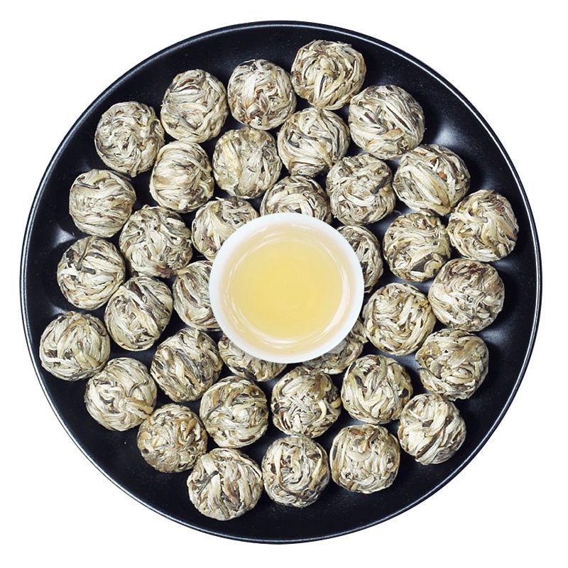 2019年春茶 普洱茶生茶云南白茶 月光白大白芽龙珠月光美人单芽白毫小龙珠500g约60粒