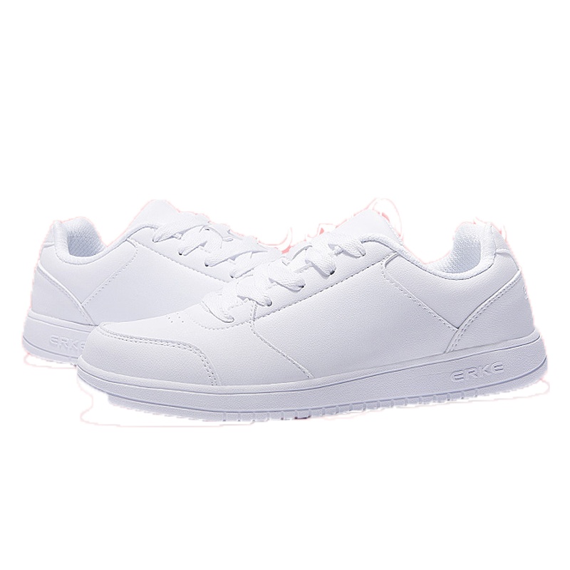 鸿星尔克女2019年潮流经典时尚运动滑板鞋小白鞋