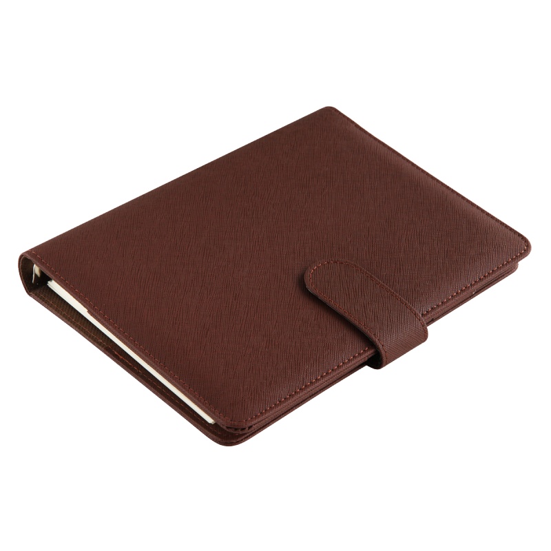 得力(deli) 3151记事本 多功能活页皮面本 100页 XHJ 双色随机 单 本 装 黑色