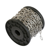 链条铁链子铁锁链宠物狗链子铁环链晾衣秋千牵引起重链1500cm