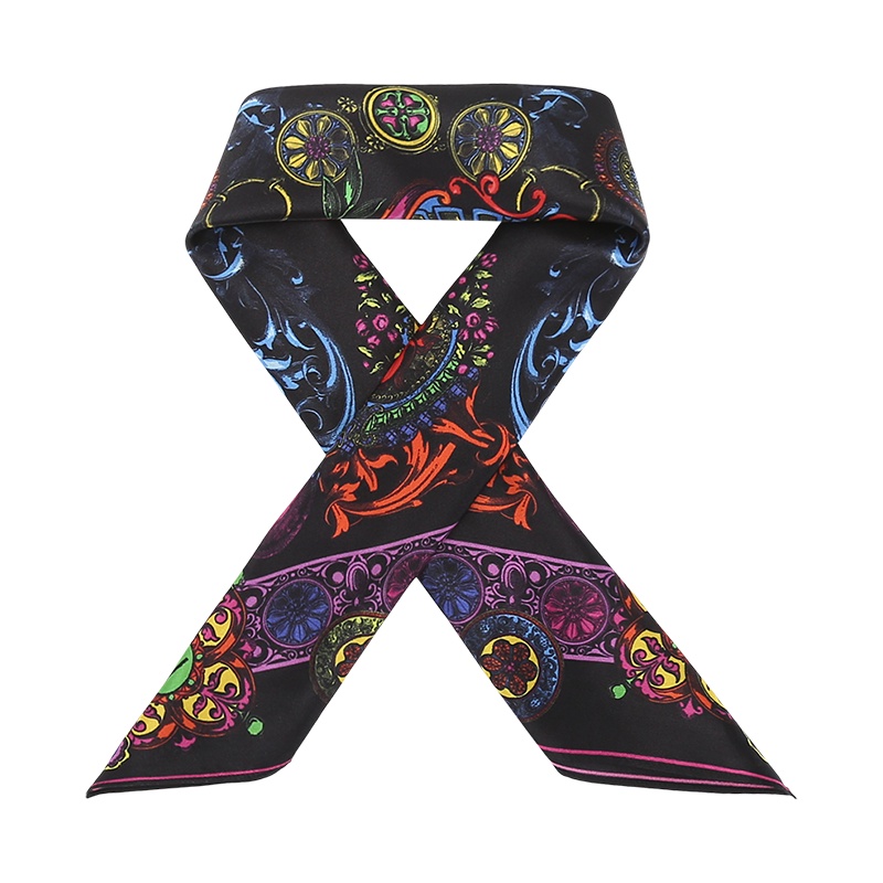 范思哲 VERSACE JEANS COUTURE 女士 桑蚕丝方巾丝巾围巾71HA7H01 ZG004