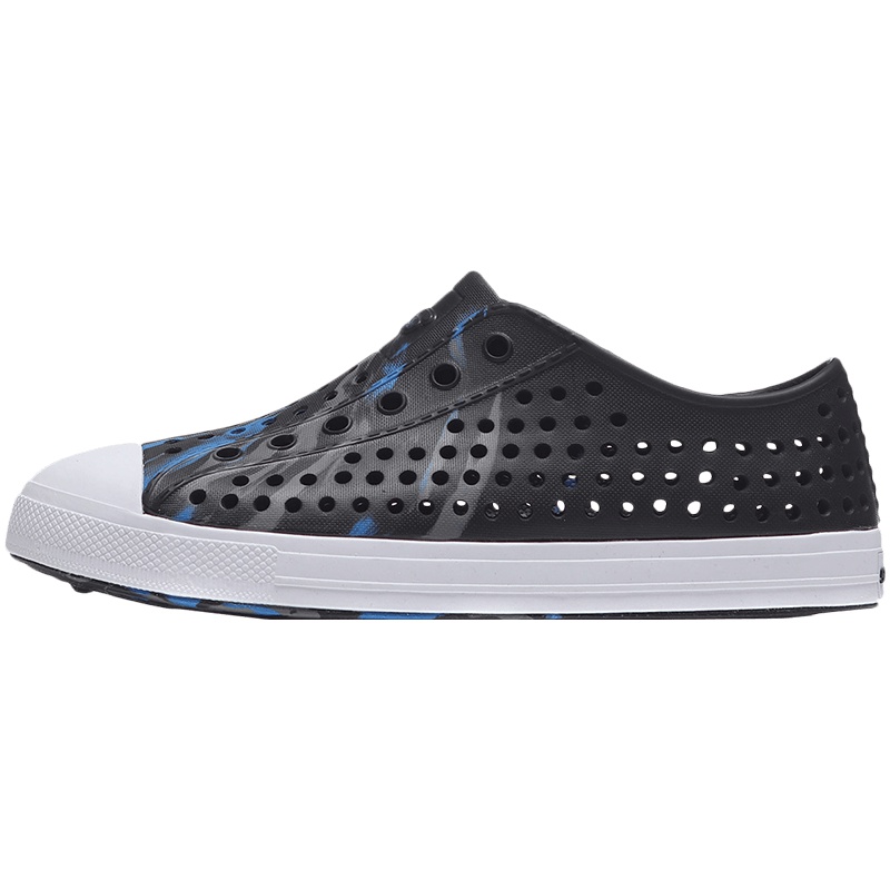 【自营】Skechers斯凯奇男童凉鞋轻质防滑一脚蹬休闲鞋91994L. 91994L/BGRY红色+灰色+宝蓝色