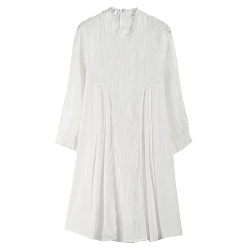 孕妇春装蕾丝连衣裙中长款长袖上衣孕妇裙子春秋简约小清新孕产妇服饰孕妇长袖裙子