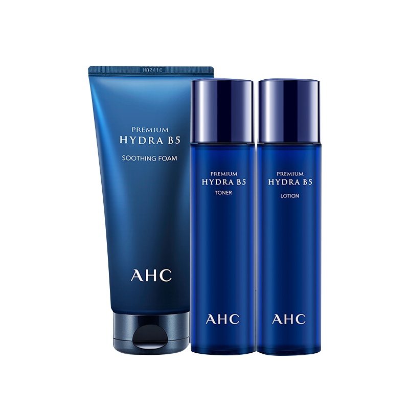爱和纯 AHC B5玻尿酸臻致护肤三件套 洗面奶180ml+水120ml+乳120ml
