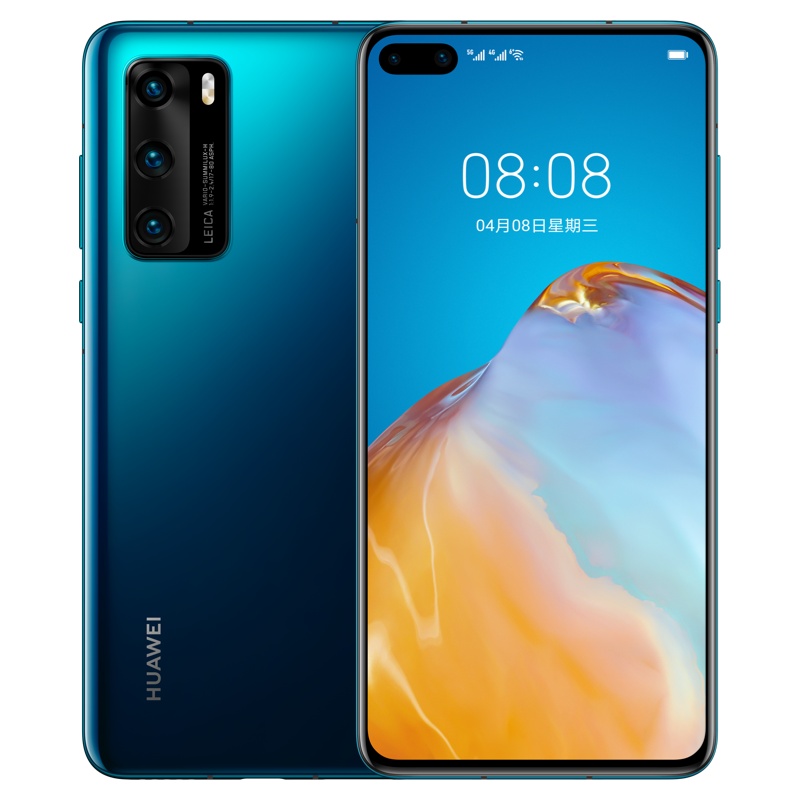 华为/HUAWEI P40 8GB+128GB 深海蓝  麒麟990 SoC芯片超感知 徕卡三摄 30倍数字变焦纯粹美学 移动电信联通5G全网通手机