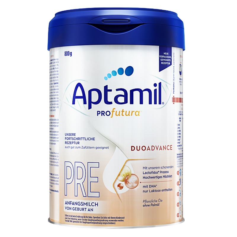 [免邮包税德国直邮4罐]德国白金版aptamil爱他美pre段奶粉800g婴幼儿配方奶粉0-3月 新包装