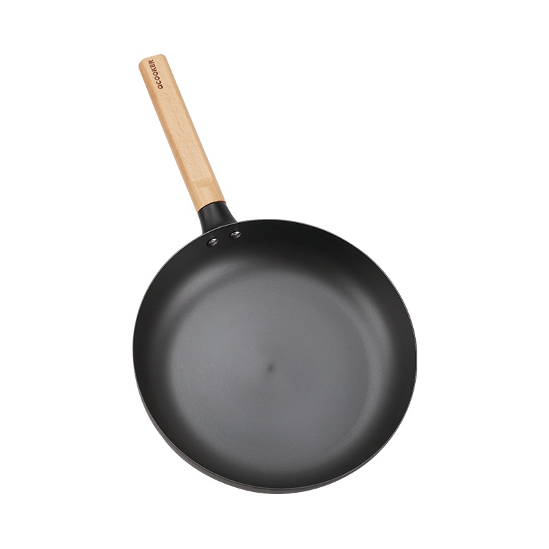 苏宁极物 圈厨 CM-TC02 无涂层精铁不锈煎锅