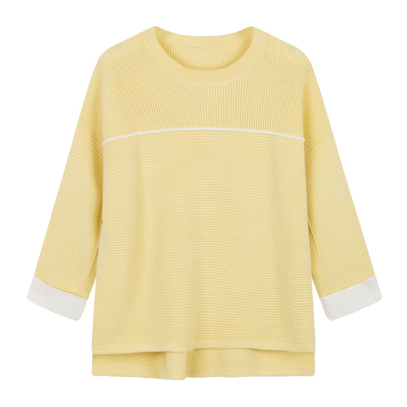 上新拉夏贝尔冬季新款港味时尚日系显瘦套头宽松纯色毛衣女10015607