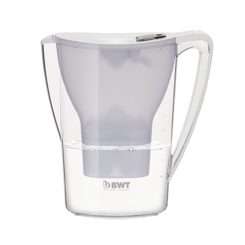 德国 BWT净水壶 家镁系列 Siljan3.3 L 手动版 典雅白 标配镁离子滤芯 加去6只去水垢滤芯