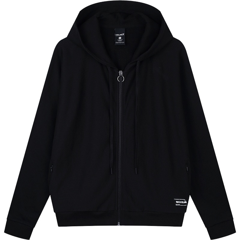 KELME卡尔美女蝙蝠袖外套 oversize女针织连帽百搭显瘦街头范外套