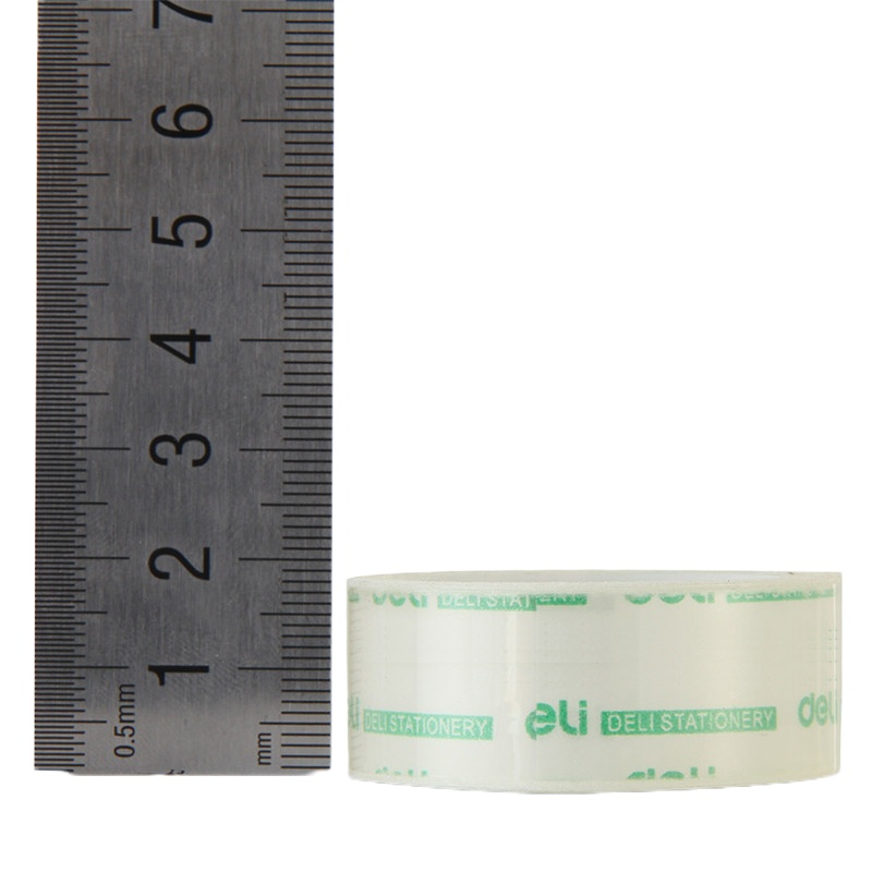 得力(deli)DY 30061透明手工胶带 18mm 8个/卷
